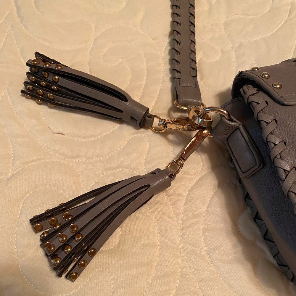 Under One Sky Studded Crossbody Bag - Gray - Picture 8 of 9
